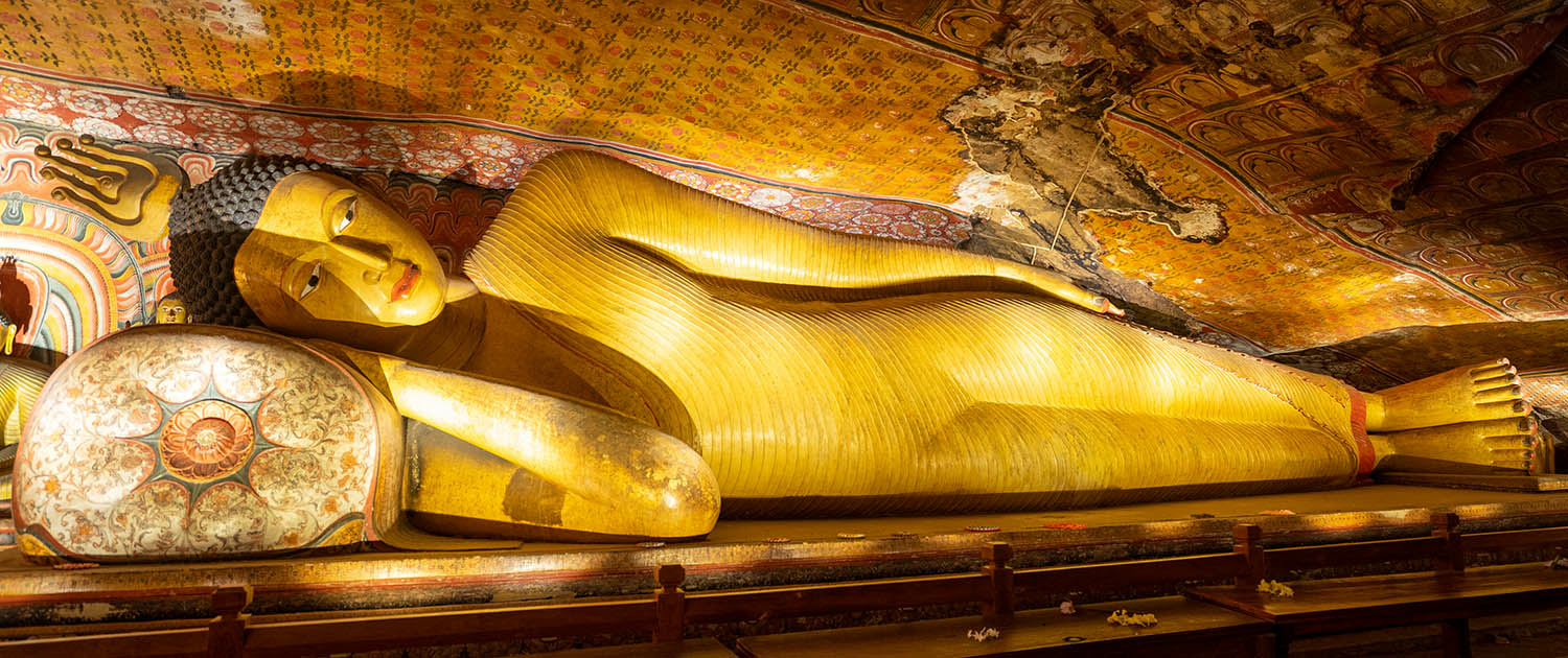 Bouddha couché au Sri Lanka