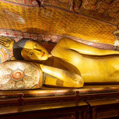 Bouddha couché au Sri Lanka